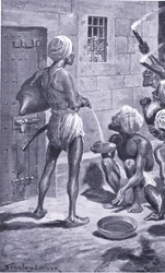 O Buraco Negro de Calcutá (1866-1928) (litho)