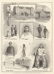O Instituto Haskell, uma faculdade de treinamento para índios, em Lawrence, no Kansas