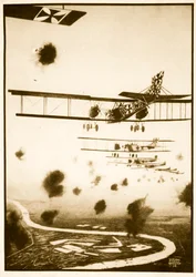 Daylight Raid em Londres, ilustração de 