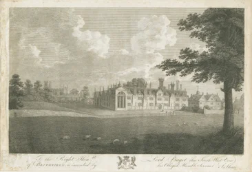 Blithfield Hall: gravura, séc.