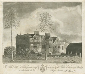 Bushbury - Moseley Old Hall: gravura em aquatinta, sd [séc. 18]