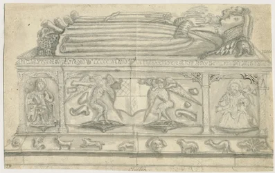 Igreja de Clifton Campville - Vernon Monument: desenho a lápis, nd [1762-1802]