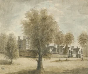 Drayton Bassett - "Drayton Manor": pintura em aquarela, nd [1789-1793]