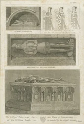 Igreja de Elford - &39;The Stanley Monument&39;: gravura, sd [ Século 19] (impressão)