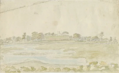 Igreja de High Offley: pintura em aquarela, nd [1762-1802]