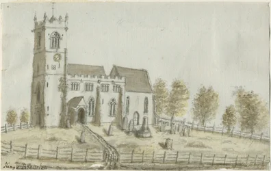 Igreja de Kings Bromley: pintura em aquarela, sd [c 1796]