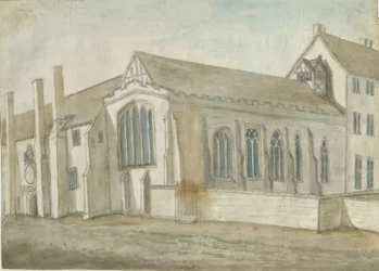 Lichfield - Hospital e Capela de São João: pintura em aquarela, sd [1762-1802] (pintura)