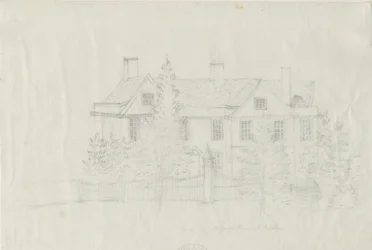 Madeley - [ Sr. Young "s] House: desenho a lápis, sd [ Séc. 18]