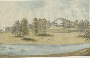 Patshull House: pintura em aquarela, nd [1790s]