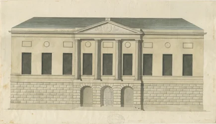 Stafford - County Gaol: pintura a aquarela, sd [c 1794] (pintura)