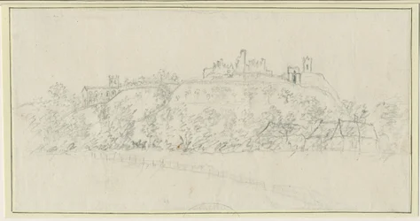 Castelo de Tutbury: desenho a lápis, nd [1762-1802]