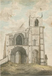 Igreja do Priorado de Tutbury: pintura em aquarela, nd [1762-1802]