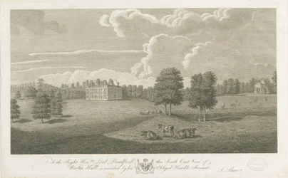 Weston-under-Lizard - Hall: engraving, nd [1762-1802] (imprimir)