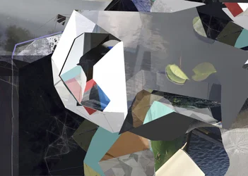 Abstração geométrica fragmentada