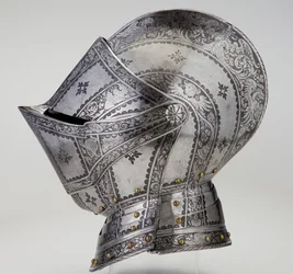 Capacete de armadura para campo e inclinação, do conde Franz von Teuffenbach