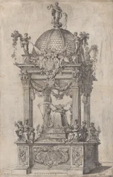 O Catafalco de Filipe IV de Espanha, ca. 1665