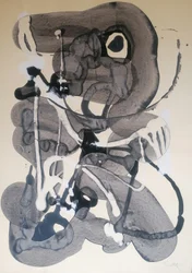 Formas abstratas a tinta