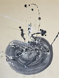 Redemoinho abstrato com salpicos