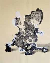 Abstrato orgânico complexo