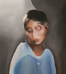 Retrato abstrato melancólico