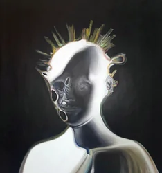 Retrato abstrato surrealista