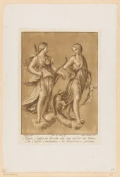 Diana e Callisto
Quadros de tecto da Loggia di Galatea na Villa Farnesina em Roma (título da série)