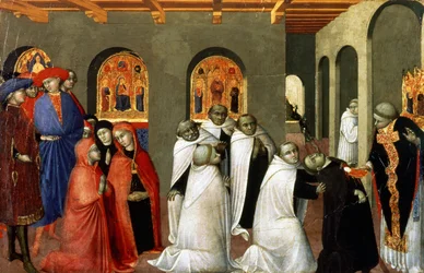 O Milagre do Santíssimo Sacramento, da predella do Altar da Sagrada Eucaristia, 1423 (têmpera no painel)