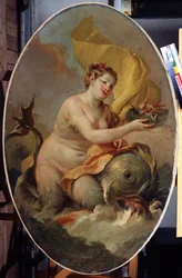 Ninfa (Ninfa). Pintura de Stefano Torelli (1712-1784). Óleo sobre tela