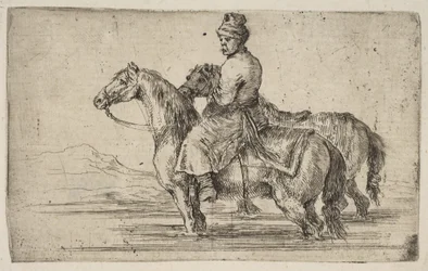 Um noivo polonês Bathing Horses, ca. 1662