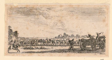 Cena de batalha, de "Designs of Some Troop Conduct, Cannons, and Town Attacks"
