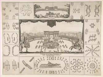 Carrossel em Florença para o casamento do grão-duque Ferdinand II, 1637.