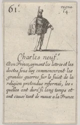 Charles neuf.-e Bon Prince ..., do Jogo dos Reis da França Jeu des Rois de France, 1644.