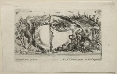 Coleção de vários caprichos e novos desenhos de cartelas e ornamentos: no 14.