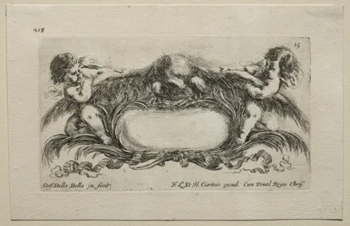 Coleção de vários caprichos e novos desenhos de cartelas e ornamentos: no 15.