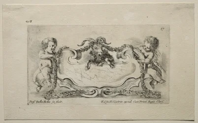 Coleção de vários caprichos e novos desenhos de cartelas e ornamentos: no 17.