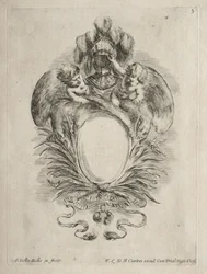 Coleção de vários caprichos e novos desenhos de cartelas e ornamentos: No. 5.