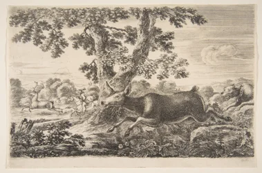 Caça ao veado, de Caça de animais Caça de animais diferentes, ca. 1654