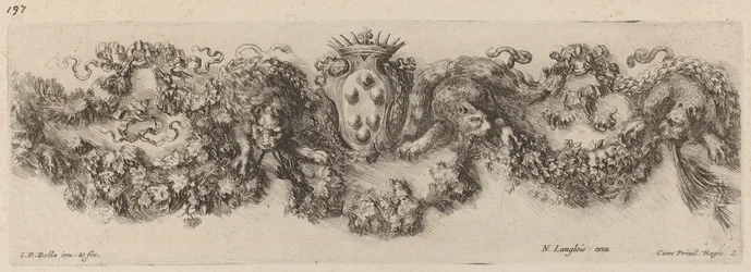 Festoon com brasão de Medici