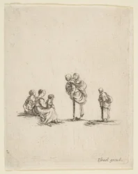 Quatro mulheres mendigas, ca. 1641