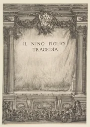Frontispício para Il Nino Figlio, 1655.