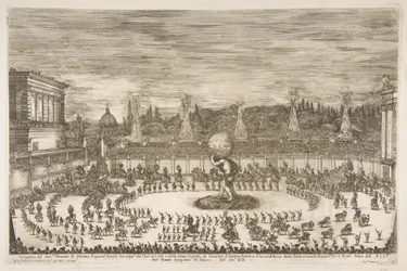 O mundo comemorativo: entrada de Cosimo III de Médici, 1661.