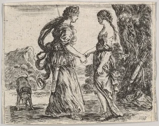 Júpiter e Calisto, de Game of Mythology Jeu de la Mythologie, 1644.