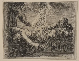 Júpiter e Danäe, de Game of Mythology Jeu de la Mythology, 1644.