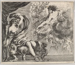 Júpiter e Semele, de Game of Mythology Jeu de la Mythologie, 1644.
