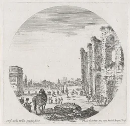 Paisagem com o Coliseu e o Arco de Constantino
Paysages et ruines de Rome (título da série)
Paysages et ruines de Rome (título da série)