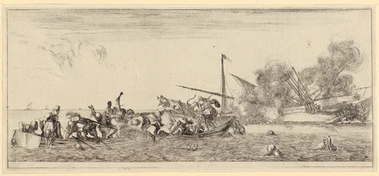 Desfilé militar, folha 2 da série «Paz e Guerra» [Et pace, et bello]