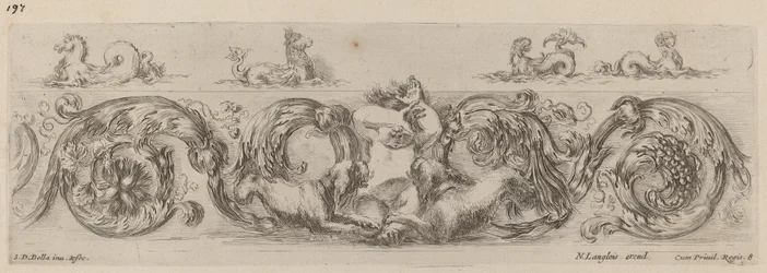 Friso Ornamental com Criaturas Marinhas, provavelmente 1648.