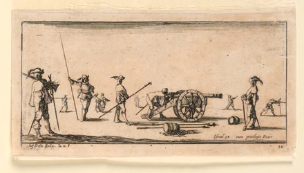 Placa 10, de "Designs for Some Troop Conduct, Cannons, and Attacks on Towns"