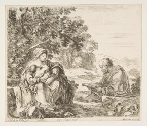 Descanse na fuga para o Egito, ca. 1649