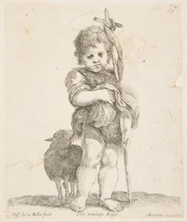São João Batista segurando seu manto dobrado, ca. 1641